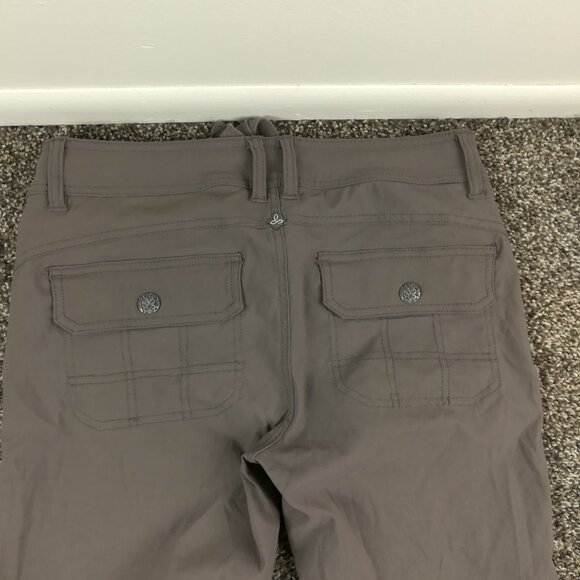 Prana Pants Halle Bootcut Leg Roll Up Convertible Stretch Gray Womens 6 Tall - Picture 7 of 11